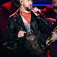 Justin Timberlake Super Bowl 2018 Black Fringe Leather Jacket – celebrity inspiration look