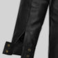 Kate Winslet Holy Smoke NewYork Premiere Red Leather Long Coat – close-up and worn views