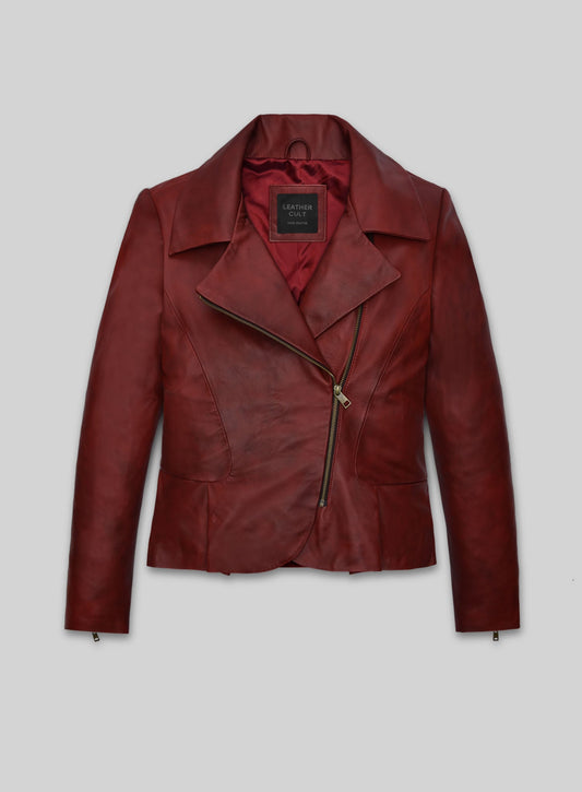 Katherine Heigl Suits Black Leather Jacket – front view