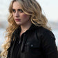 Kathryn Newton Supernatural Black Leather Jacket – close-up and worn views