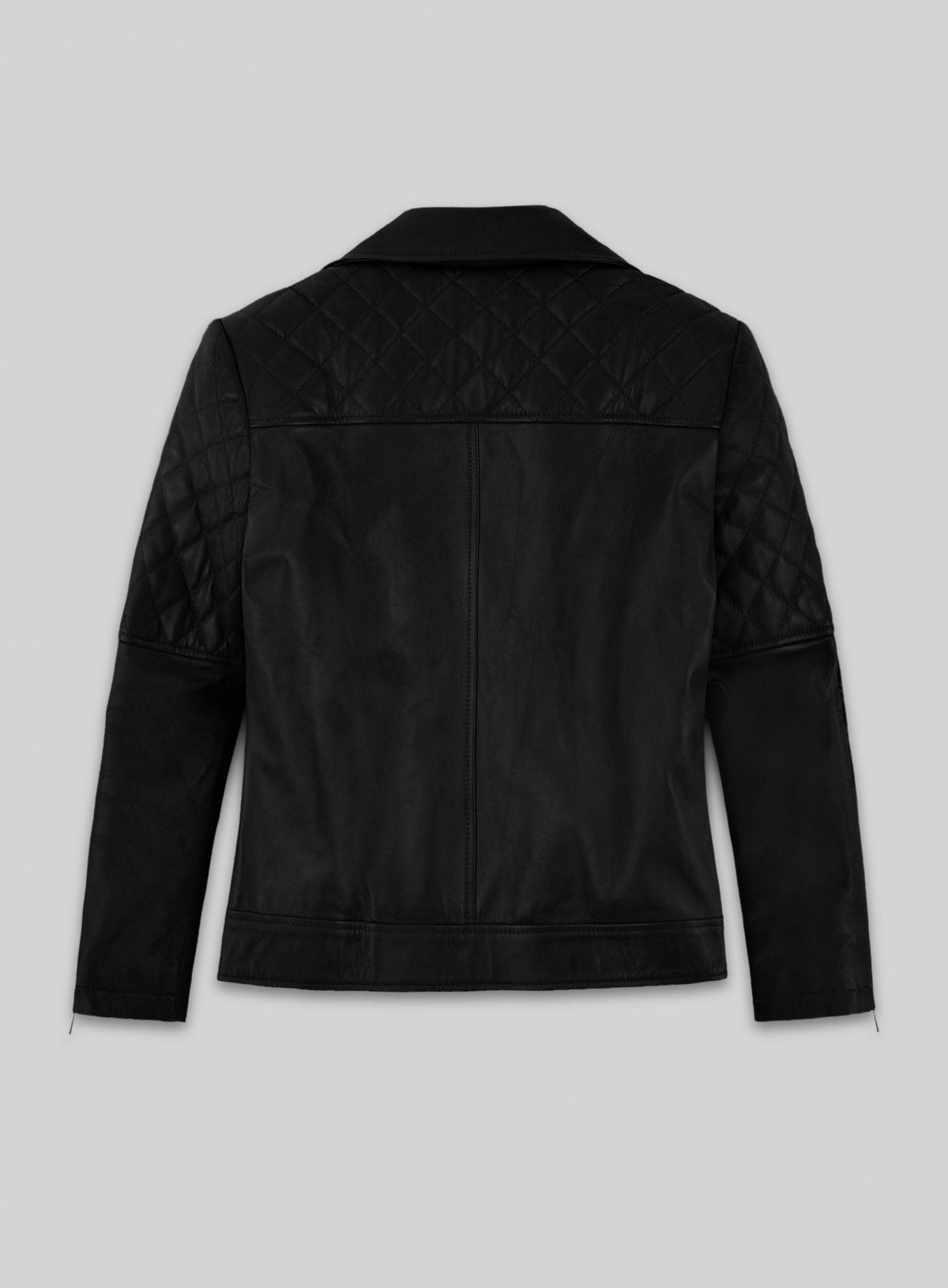 Katy Perry Black Leather Jacket – back view