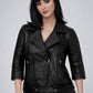Katy Perry Black Leather Jacket – close-up and worn views