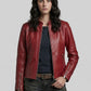 Kaya Scodelario Resident Evil Black Leather Jacket – back view