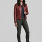 Kaya Scodelario Resident Evil Black Leather Jacket – full product view