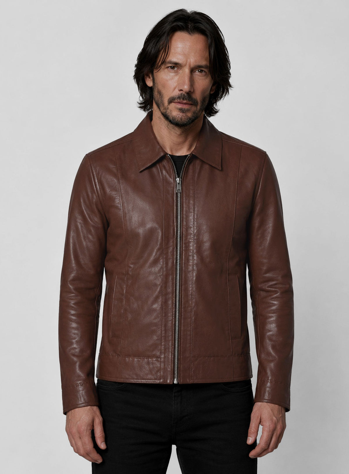 Keanu Reeves John Wick Leather Jacket view 5
