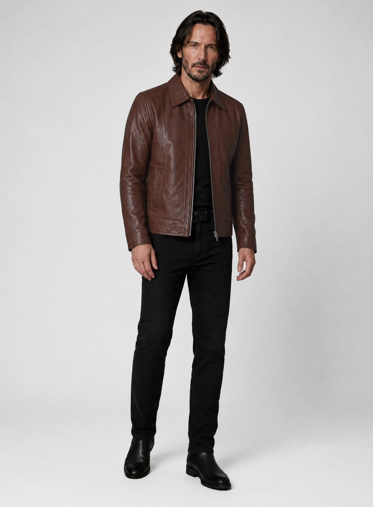 Keanu Reeves John Wick Leather Jacket view 6