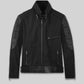 Keanu Reeves Man Of Tai Chi Black Leather Jacket – front view
