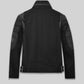 Keanu Reeves Man Of Tai Chi Black Leather Jacket – full product view