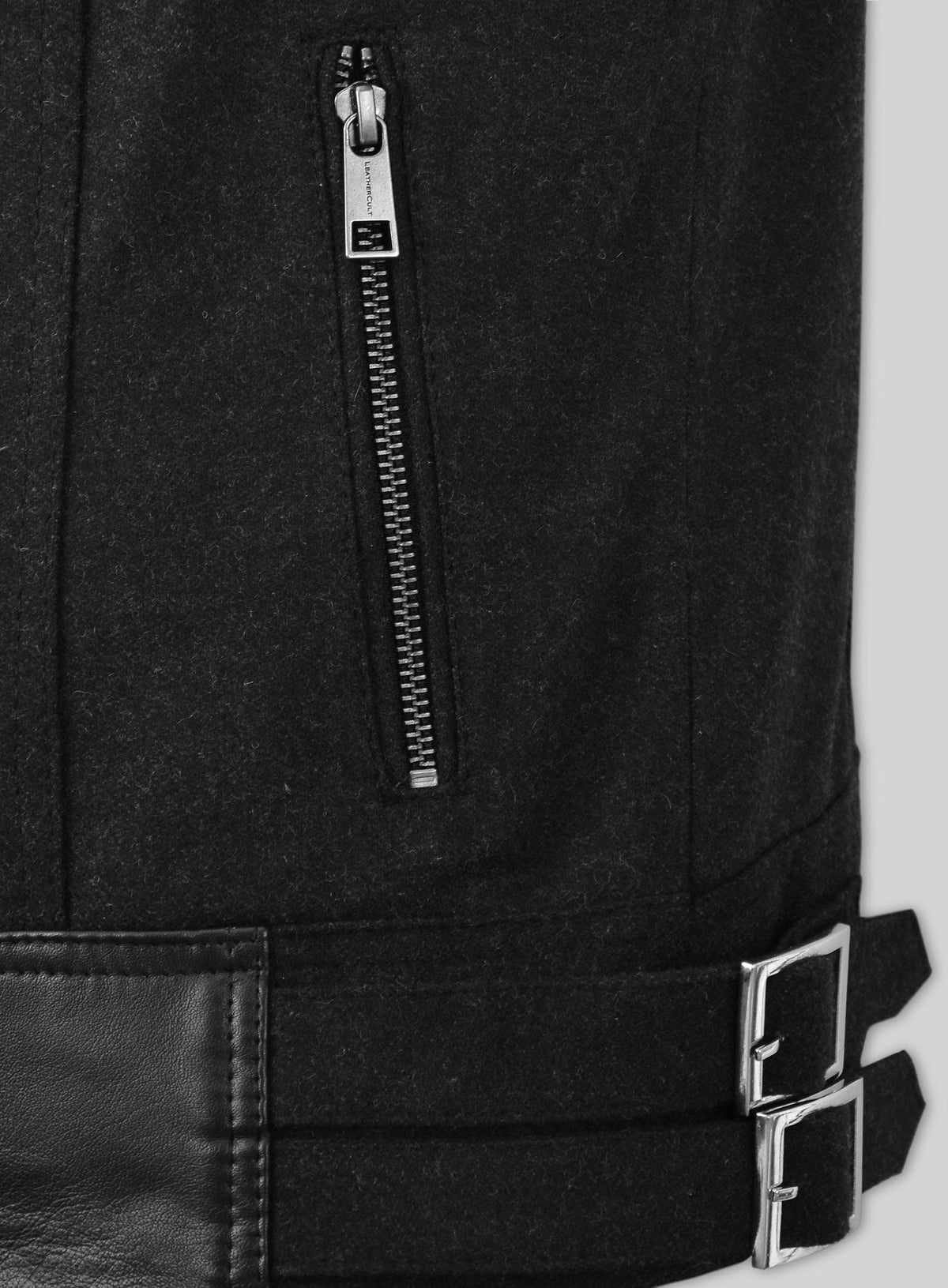 Keanu Reeves Man Of Tai Chi Black Leather Jacket – close-up and worn views