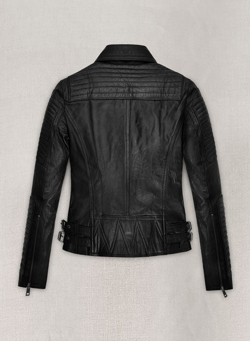 Keira Knightley Black Leather Jacket – full product view