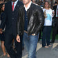 Kellan Lutz Black Leather Jacket – Kellan Lutz celebrity photo in Net York City