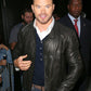 Kellan Lutz Black Leather Jacket – Kellan Lutz wearing the look, photo 2