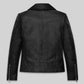 Kendall Jenner Black Leather Jacket – back view