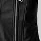 Kendall Jenner Black Leather Jacket – close-up and worn views
