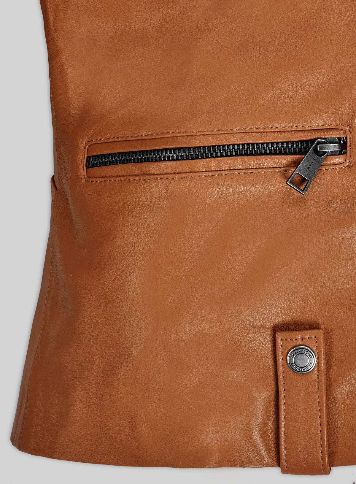 Kendall Jenner Paris Black Leather Jacket – close-up and worn views