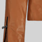 Kendall Jenner Paris Black Leather Jacket – close-up and worn views