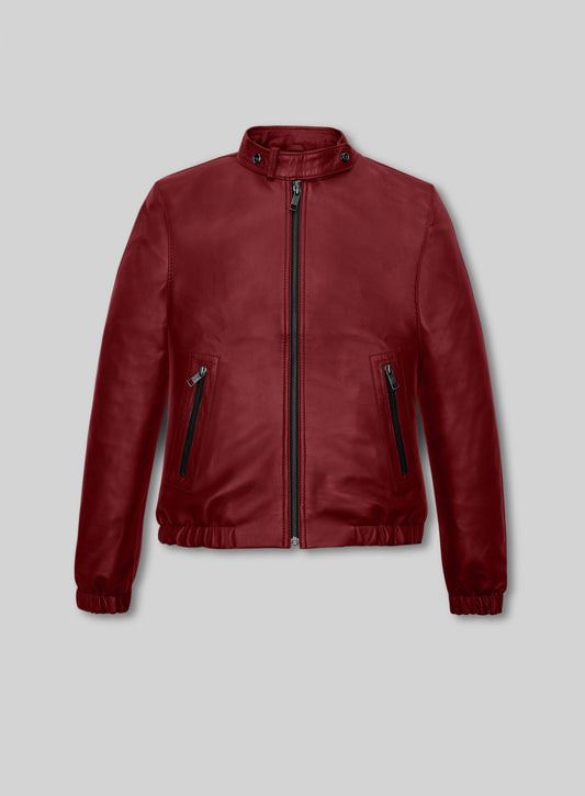 Keri Russell The Americans Black Leather Jacket – front view