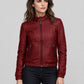 Keri Russell The Americans Black Leather Jacket – full product view