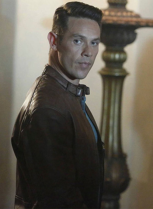 Kevin Alejandro Lucifer Black Leather Jacket – Kevin Alejandro Lucifer wearing the look, photo 3
