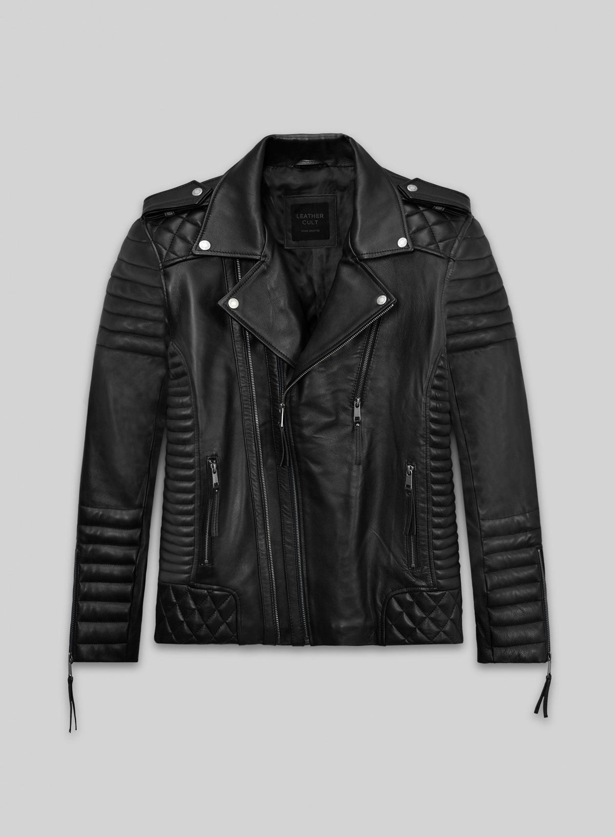 Kevin Durant Black Leather Jacket – front view