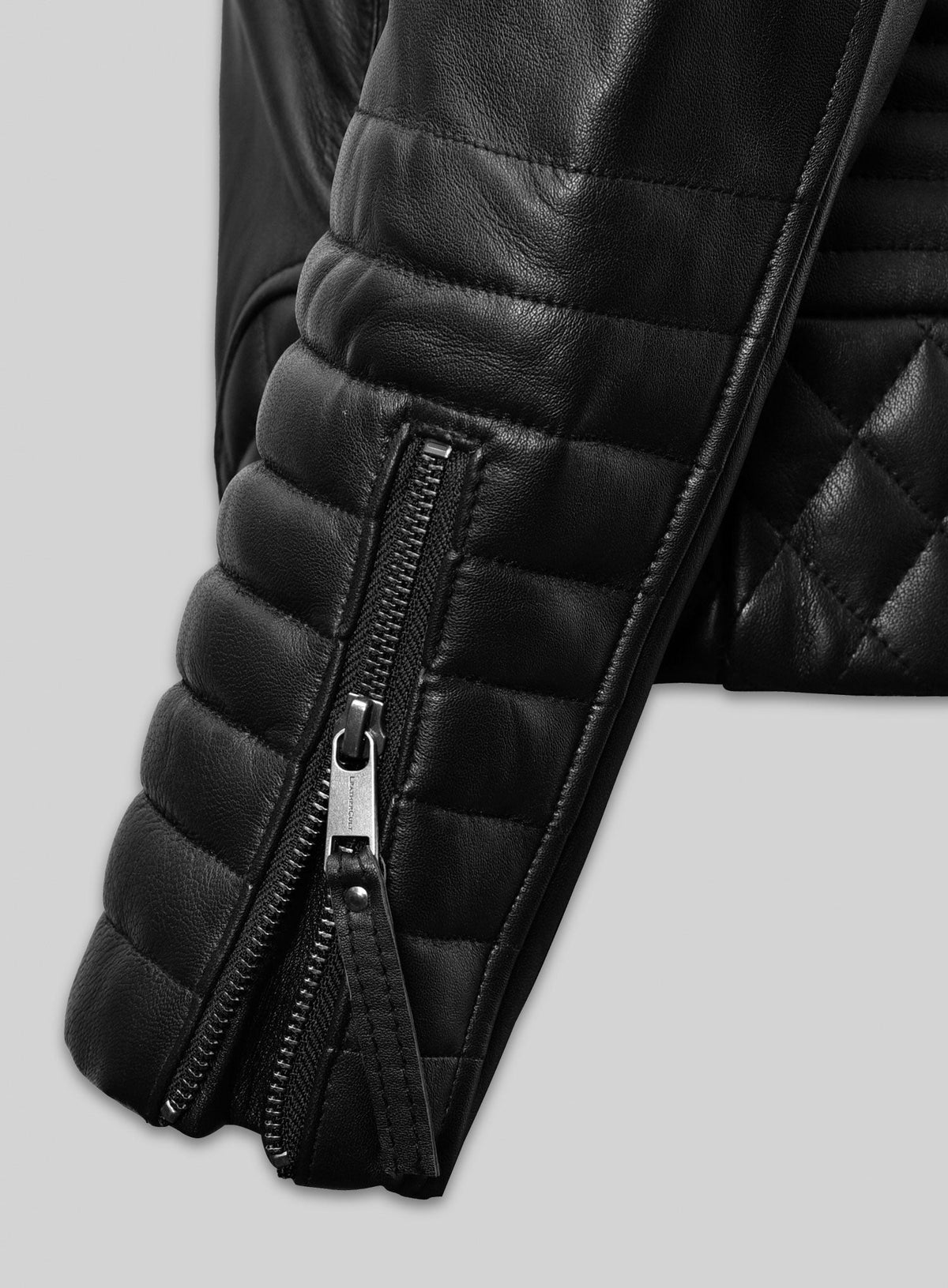 Kevin Durant Black Leather Jacket – close-up and worn views