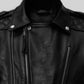 Kevin Durant Black Leather Jacket – close-up and worn views