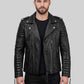 Kevin Durant Black Leather Jacket – full product view