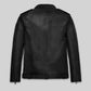 Kevin Hart SNL Black Asymmetrical Leather Jacket – back view