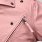 Kim Kardashian Black Biker Leather Jacket – close-up and worn views