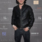 Kit Harington Battersea Annual Party Black Leather Jacket – Kit Harington celebrity photo in Battersea Annual Party