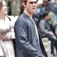 KJ Apa Blue Leather Jacket – KJ Apa wearing the look, photo 2