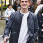 KJ Apa Blue Leather Jacket – KJ Apa wearing the look, photo 3