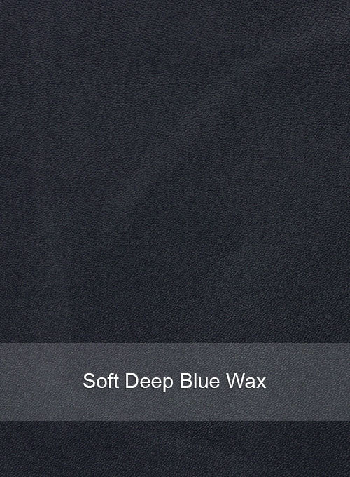 KJ Apa Blue Leather Jacket – leather colour swatch