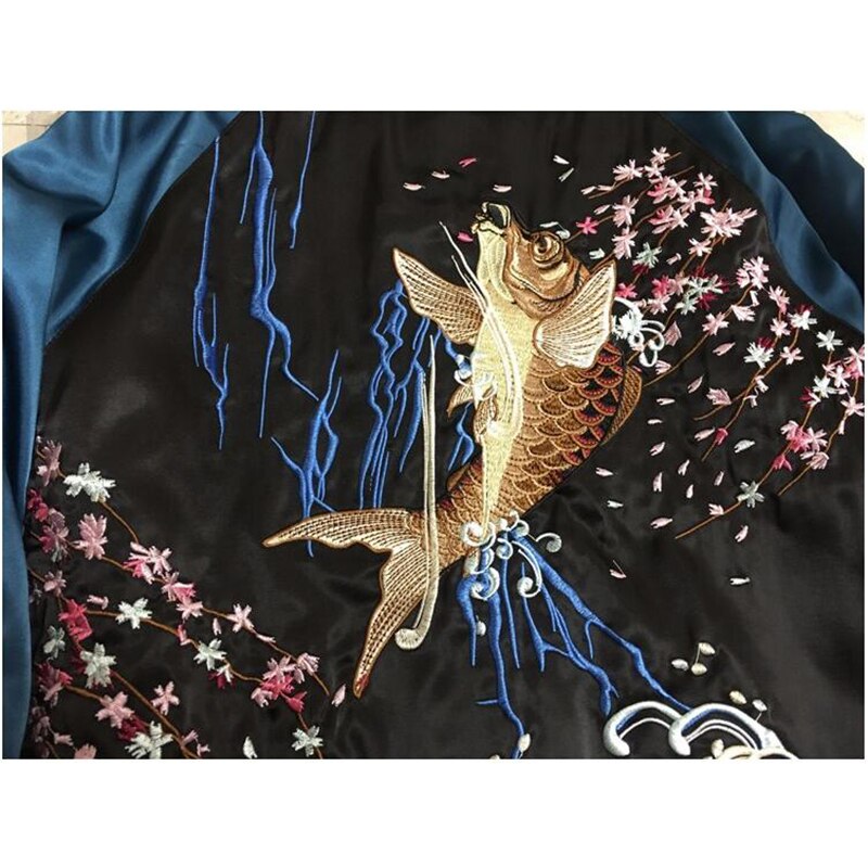 Koi Carp Sukajan Jacket 'Bakuzen' - Sublimation Jacket ( Recreated Edition )