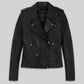 Krysten Ritter Jessica Jones Black Leather Jacket – front view