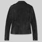 Krysten Ritter Jessica Jones Black Leather Jacket – back view
