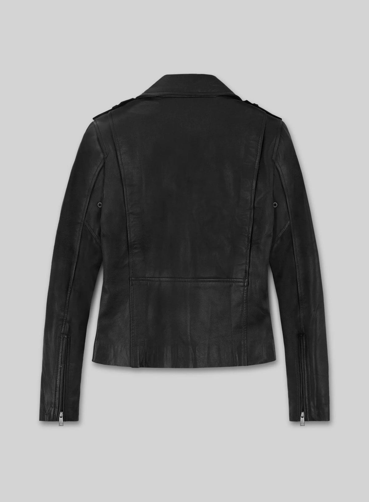 Krysten Ritter Jessica Jones Black Leather Jacket – back view