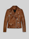Kylie Jenner Black Leather Jacket – front view