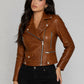 Kylie Jenner Black Leather Jacket – close-up and worn views