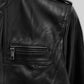 Lara Croft Tomb Raider Black Leather Jacket – close-up and worn views