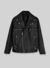 LeBron James Black Leather Jacket – front view