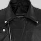 LeBron James Black Leather Jacket – close-up and worn views