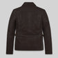 Leonardo DiCaprio Inception Black Leather Jacket – back view