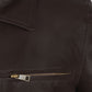 Leonardo DiCaprio Inception Black Leather Jacket – close-up and worn views