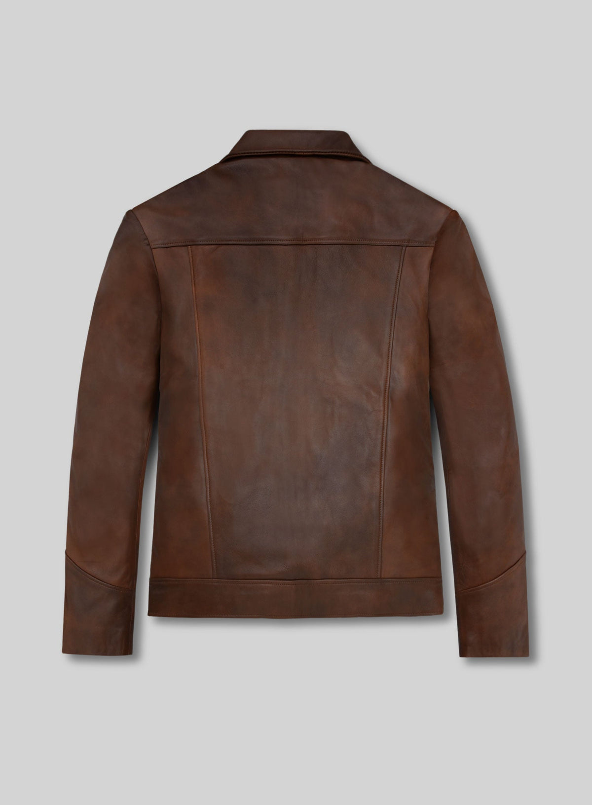 Leonardo DiCaprio Once Upon a Time in Hollywood Black Leather Jacket – back view