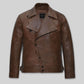 Leonardo DiCaprio The Aviator Brown Leather Jacket – front view