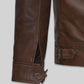 Leonardo DiCaprio The Aviator Brown Leather Jacket – full product view