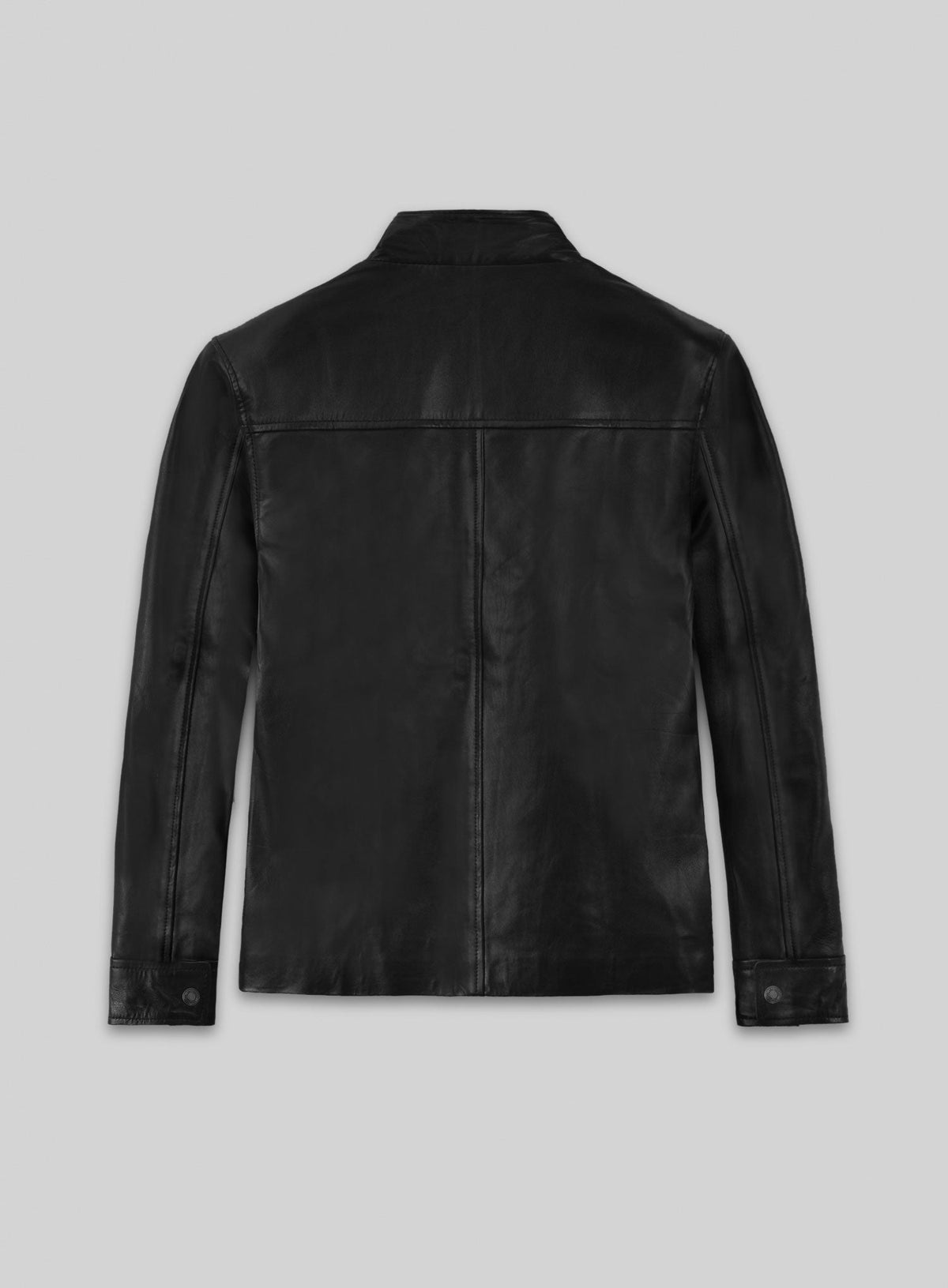 Leonardo DiCaprio The Departed Black Leather Jacket – back view