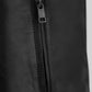 Leonardo DiCaprio The Departed Black Leather Jacket – close-up and worn views