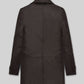 Liam Neeson Taken 2 Black Leather Trench Coat – back view